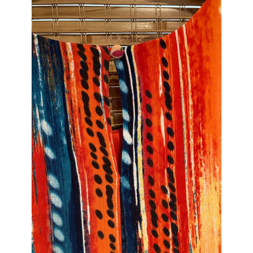 CB Established 1962, Woman 22, Sleeveless Swing Dress, Rainbow, Multicolor, Plus - Picture 4 of 8